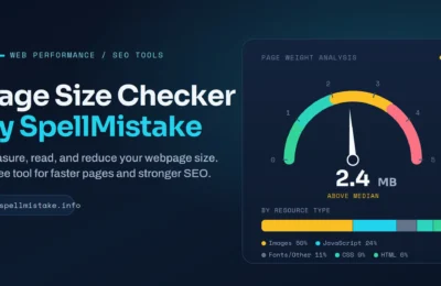 Page Size Checker by SpellMistake: How to Measure, Read, and Reduce Your Webpage Size